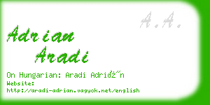 adrian aradi business card